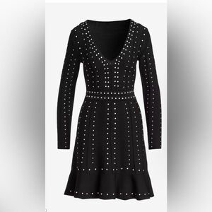 Boston Proper Black Dress with Silver Studs